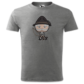 Da Oid Sinzer Goasslschnoizer T Shirt Kinder Grau Meliert Finkenweg Front